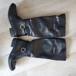Alfani Black Leather Boots Size 7